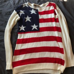 American Flag Beach Sweater